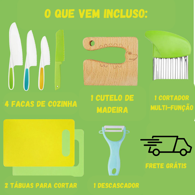 Mini Chef Pro – O Kit de Cozinha Seguro para Pequenos Grandes Chefs! 👩‍🍳🥕